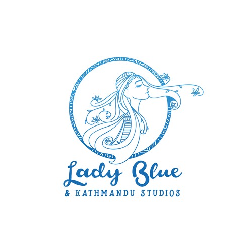 Blue lady