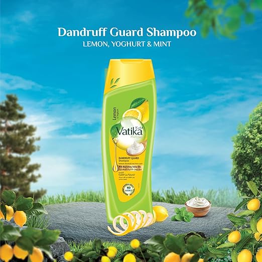 Vatika Naturals Anti-Dandruff Shampoo - 700ml | Natural Extracts of Lemon & Yoghurt | Removes Dandruff From First Wash