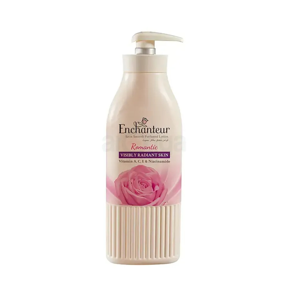 Enchanteur Satin Smooth Perfumed Lotion Romantic – Visibly Radiant Skin (500ml)