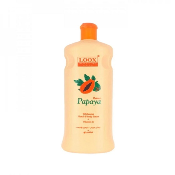 Looxi Papaya Whitening Hand and Body Lotion with Papaya Extract 600ml