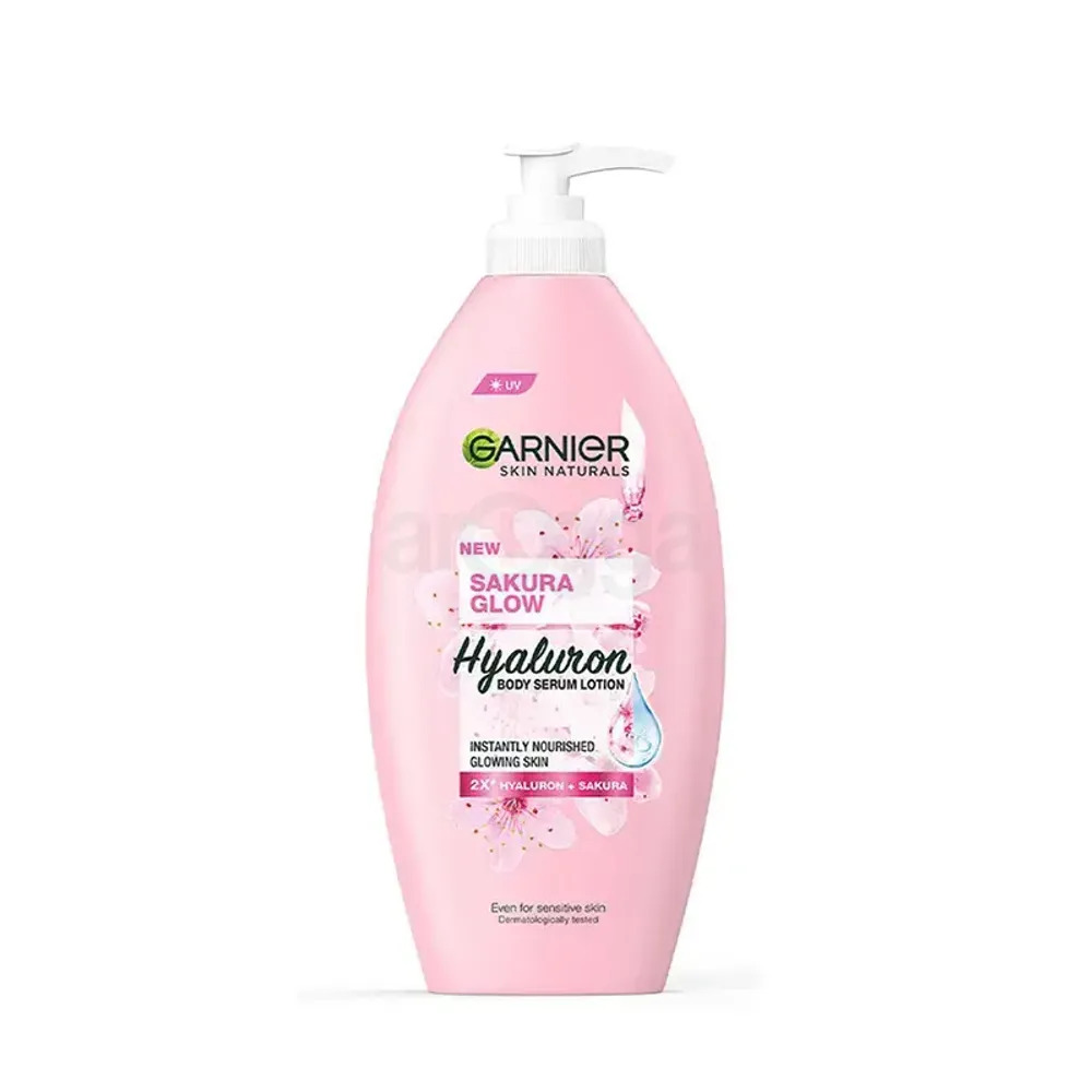 Garnier Skin Naturals New Sakura Glow Hyaluron Body Serum Lotion – Instantly Nourished Glowing Skin