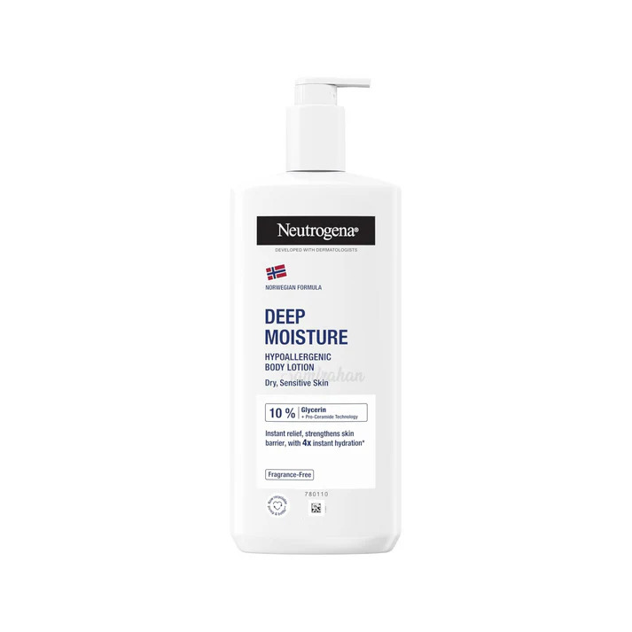 Neutrogena Norwegian Formula Deep Moisture Hypoallergenic Fragrance-Free Body Lotion – 400ml