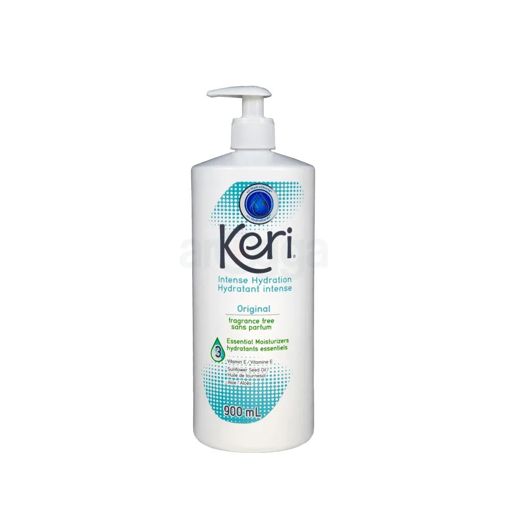Keri Intense Hydration Original Fragrance-Free Lotion with 3 Essential Moisturizers