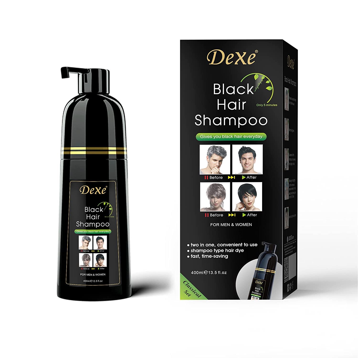Dexe Black Hair Shampoo – 400 ml