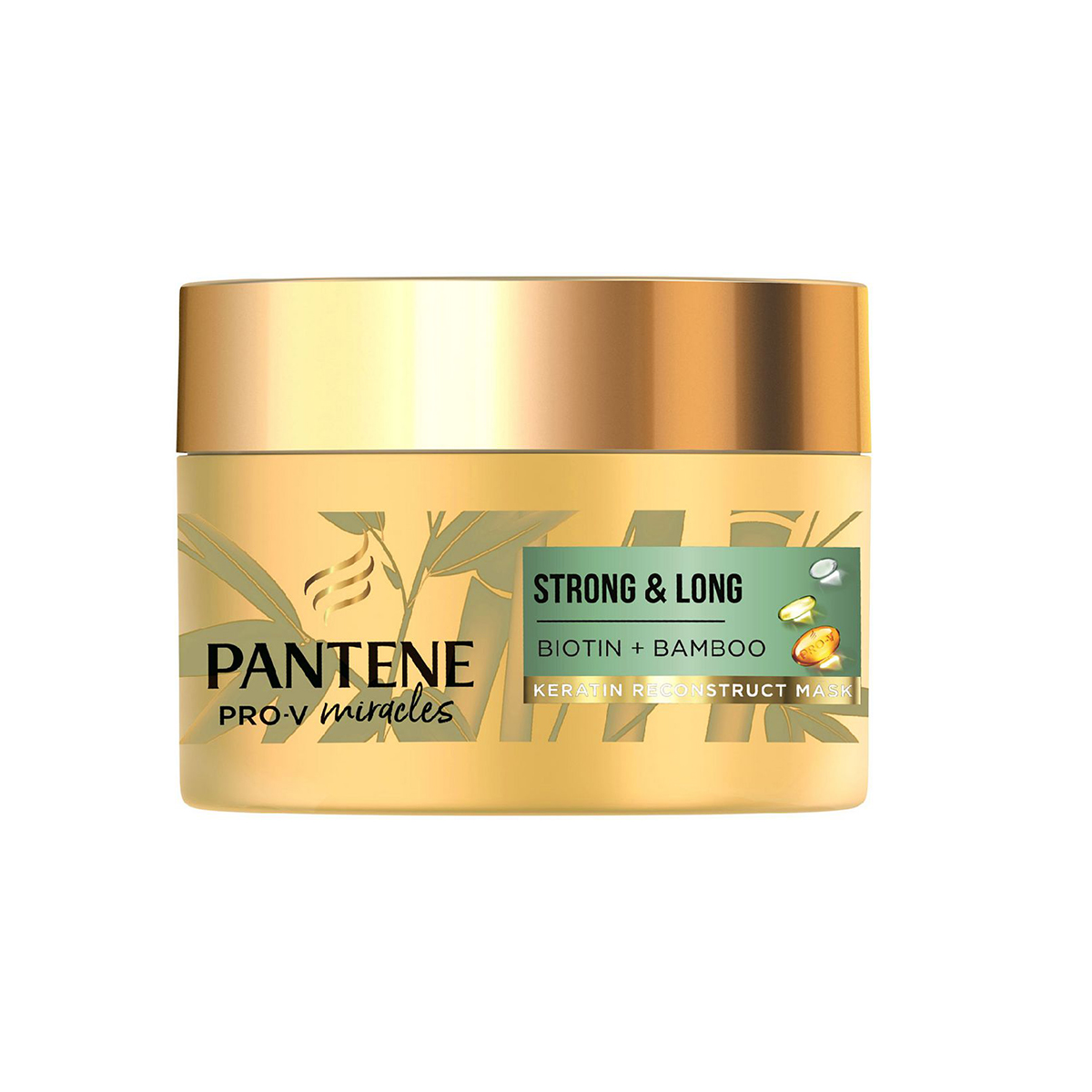 Pantene Strong & Long Keratin Hair Mask With Bamboo & Biotin – 160ml