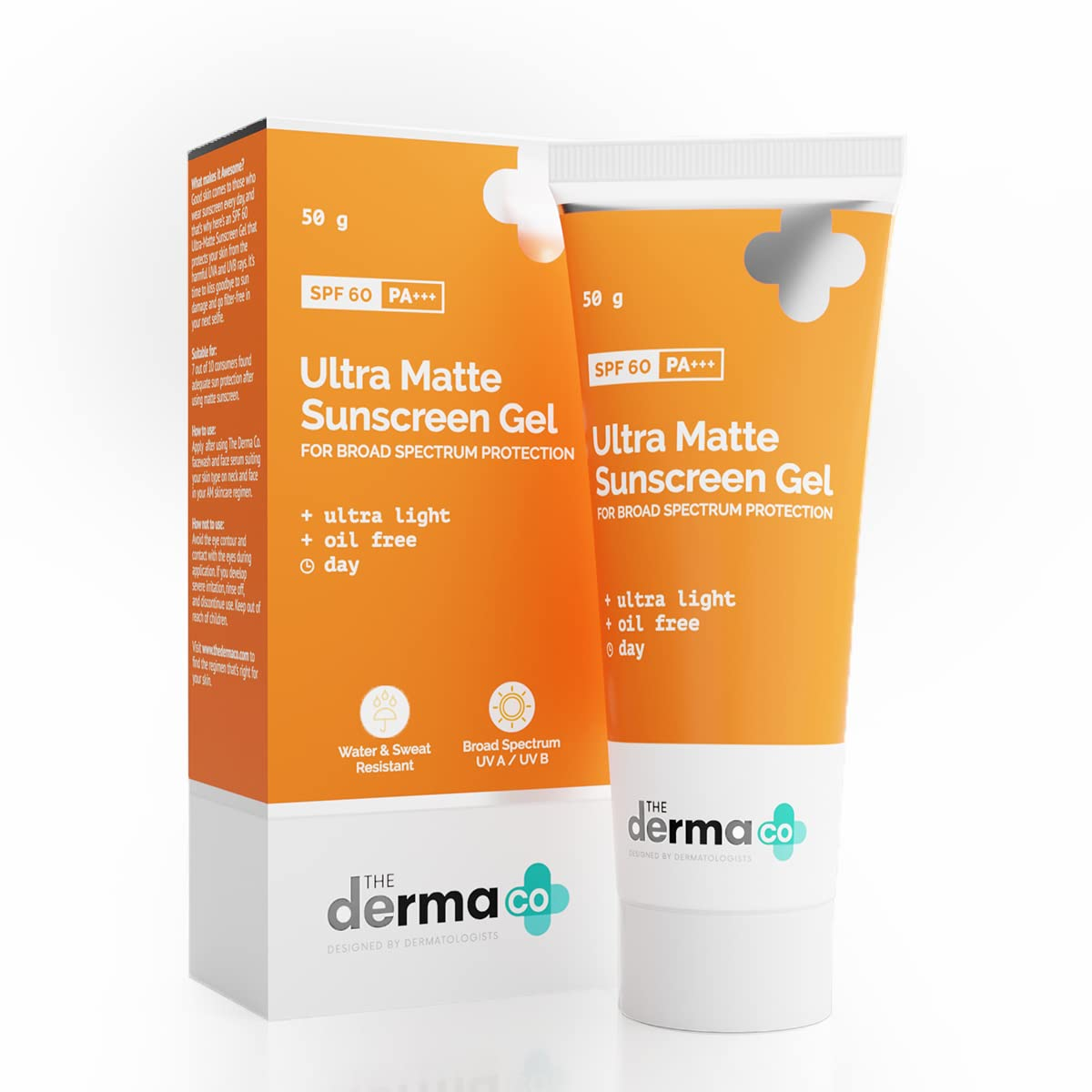The Derma Co Ultra Matte Sunscreen Gel SPF 60 P+++ – 50gm