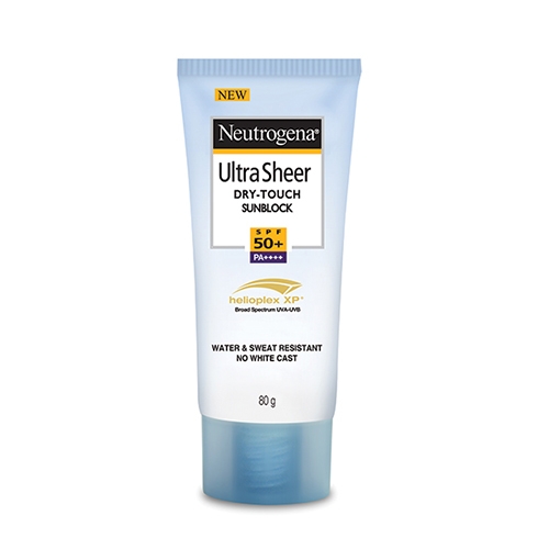 Neutrogena® Ultra Sheer Dry Touch Sunscreen SPF 50+ – Lightweight, Non-Greasy Sun Protection – 50ml