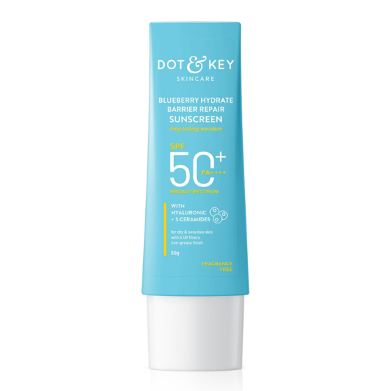 Dot & Key Blueberry Hydrate Barrier Repair Sunscreen SPF 50+ – 50 ml