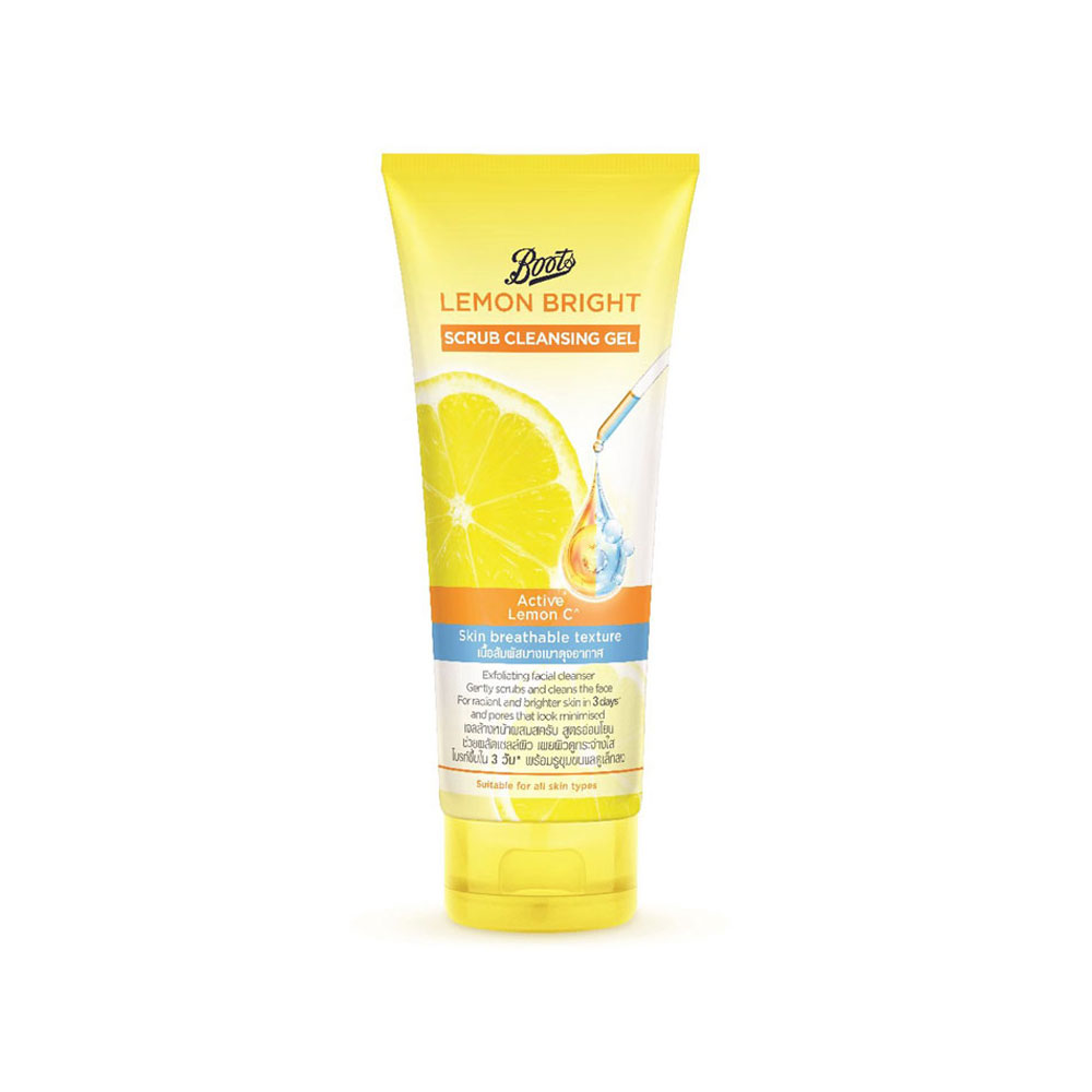 Boots Lemon Bright Scrub Cleansing Gel – 100ml
