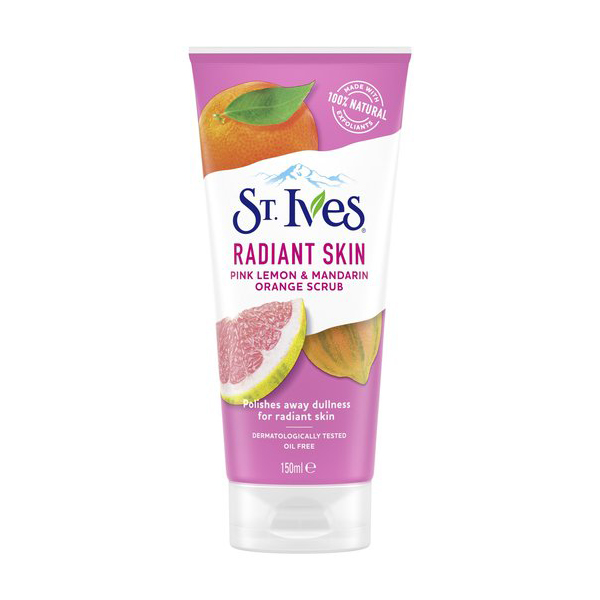St. Ives Radiant Skin Pink Lemon & Mandarin Orange Scrub – 150ml