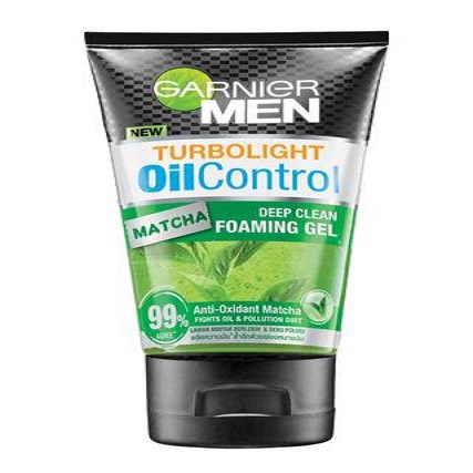 Turbolight Oil Control Matcha Deep Clean Foaming Gel Face Wash for Men – 100ml