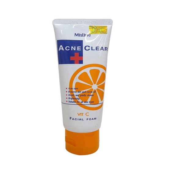 Mistine Acne Clear Facial Foam Vitamin C Face Wash – 85g
