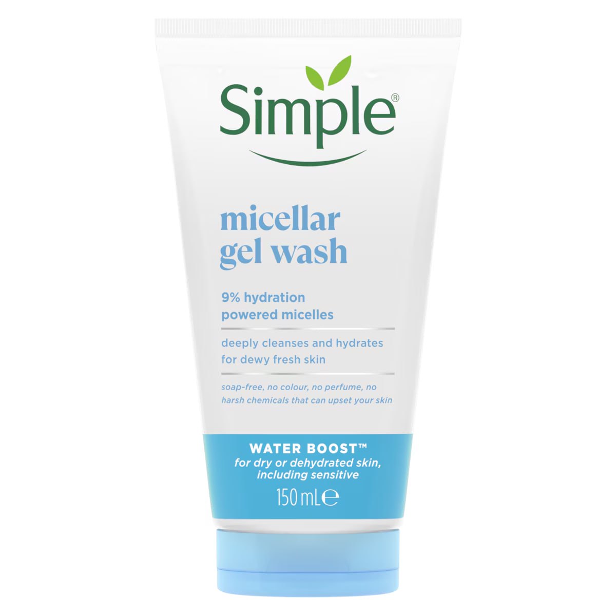 Simple Water Boost Micellar Facial Gel Wash – 150ml