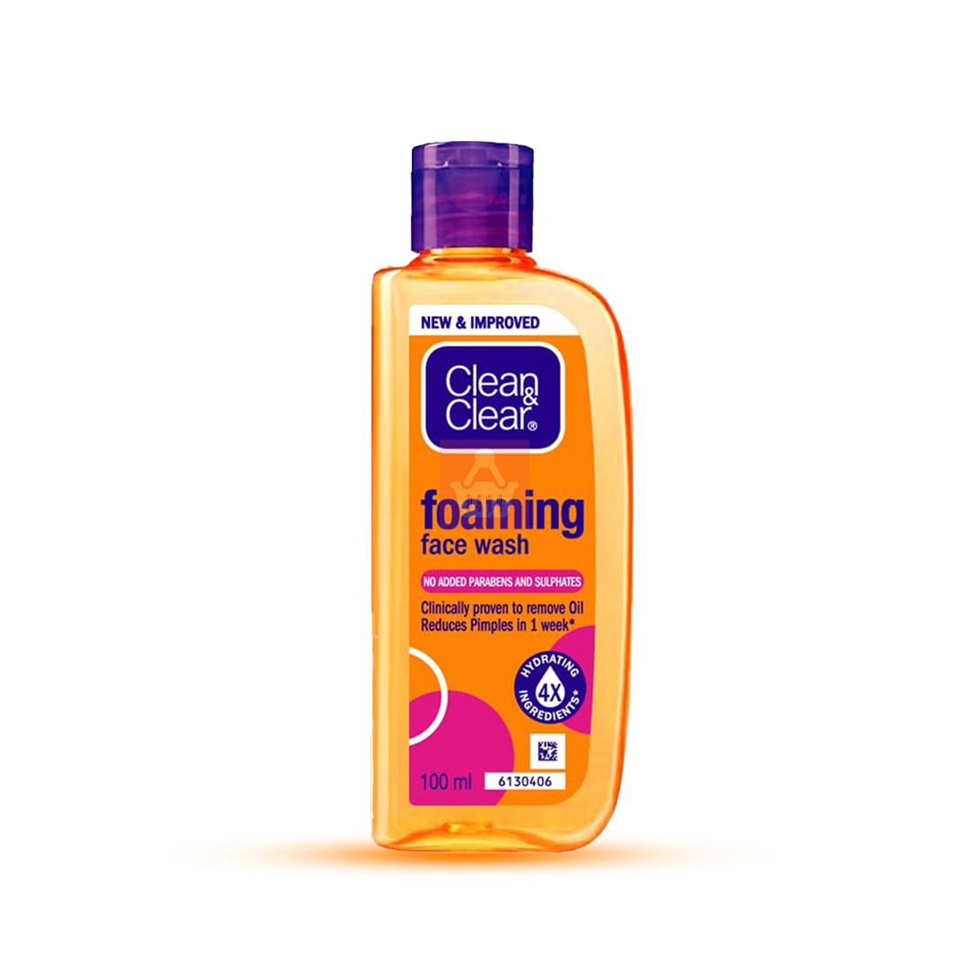Clean & Clear Foaming Face Wash for Oily Skin – 100ml