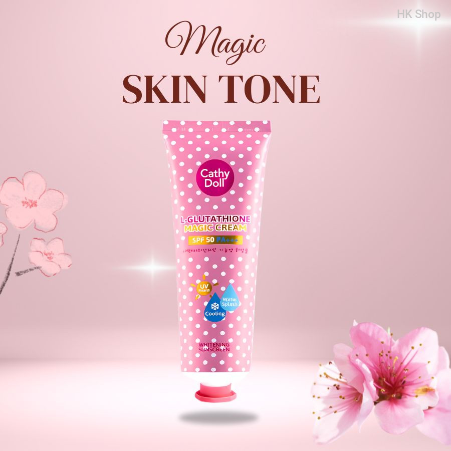 Cathy Doll L-Glutathione Magic Cream SPF 50 Whitening Sunscreen –60ml