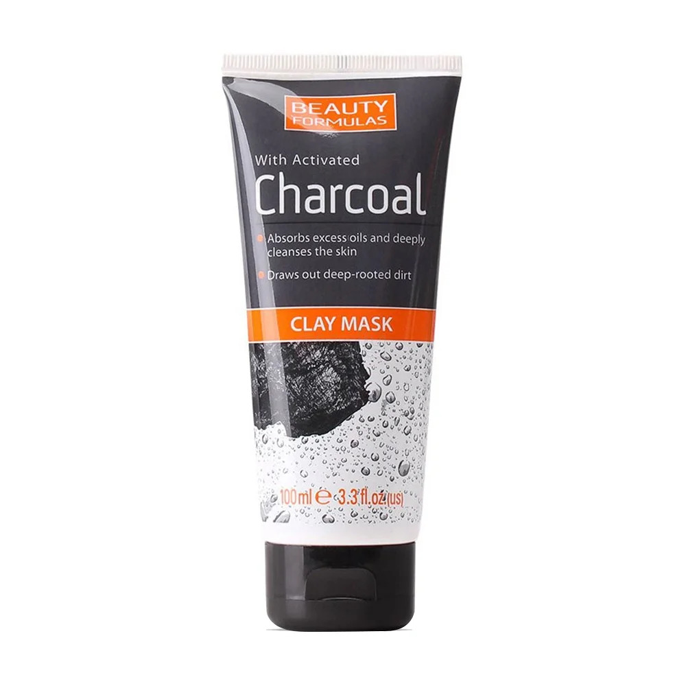 Beauty Formulas with Activated Charcoal Clay Mask – 100ml
