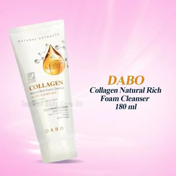Dabo Collagen Natural Rich Foam Cleanser – 180 ml