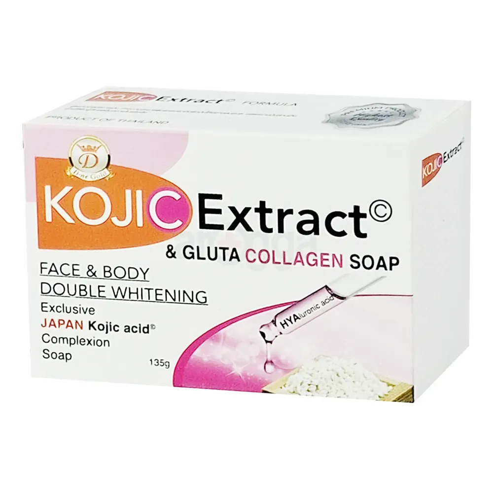 D-ne Gold Kojic Extract & Gluta Collagen Soap – 135g
