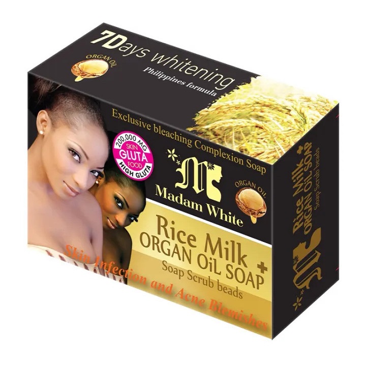 Madam White Rice Milk Argan Oil Soap – 160g