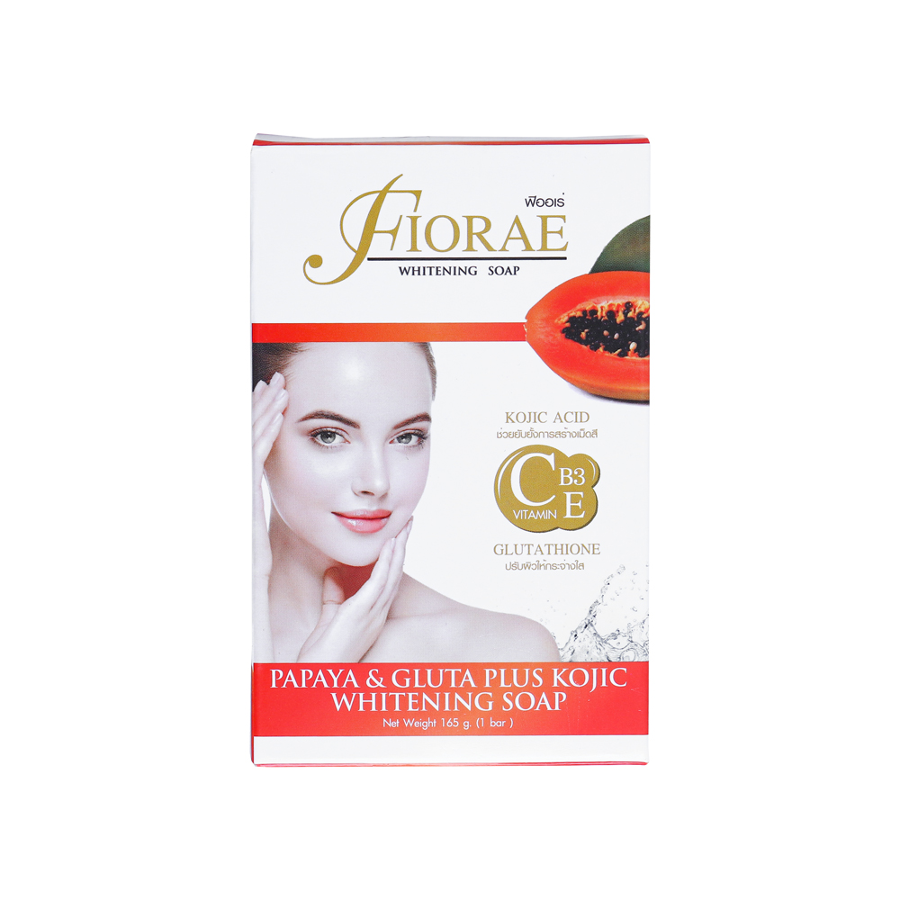 Fiorae Papaya & Gluta Plus Kojic Whitening Soap – 165g