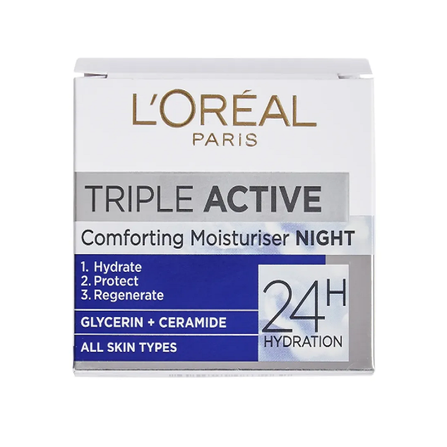 L’Oréal Paris Triple Active 24HR Comforting Night Cream – 50ml