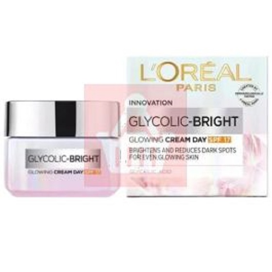 L’Oréal Paris Glycolic Bright Skin Care Day Cream with SPF 17 – 50ml