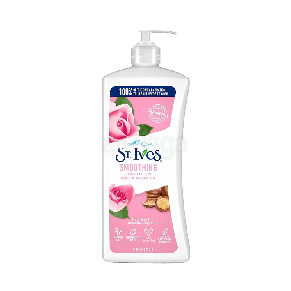 St. Ives Smoothing Body Lotion – Rose & Argan Oil – 621ml