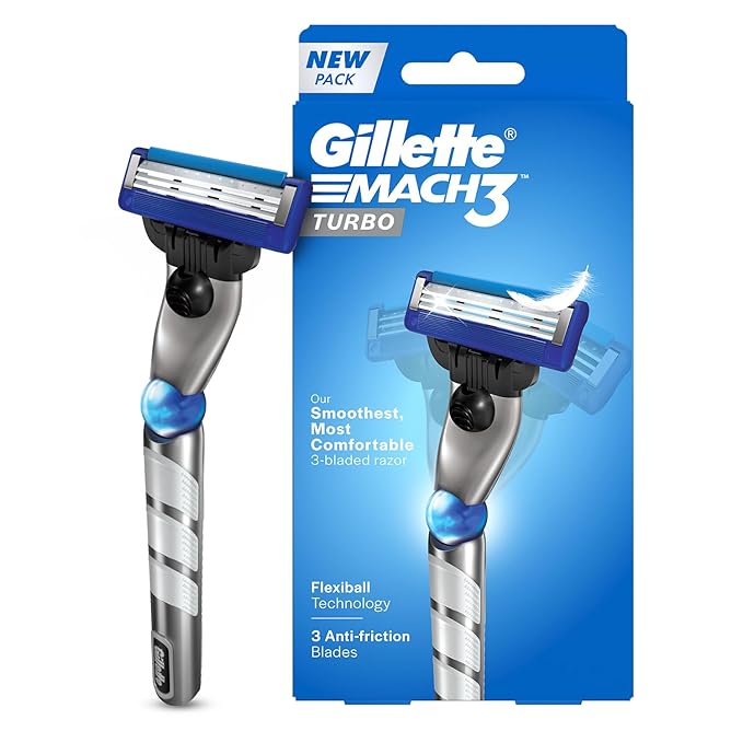 Gillette Mach3 Turbo Shaving Razor for Men