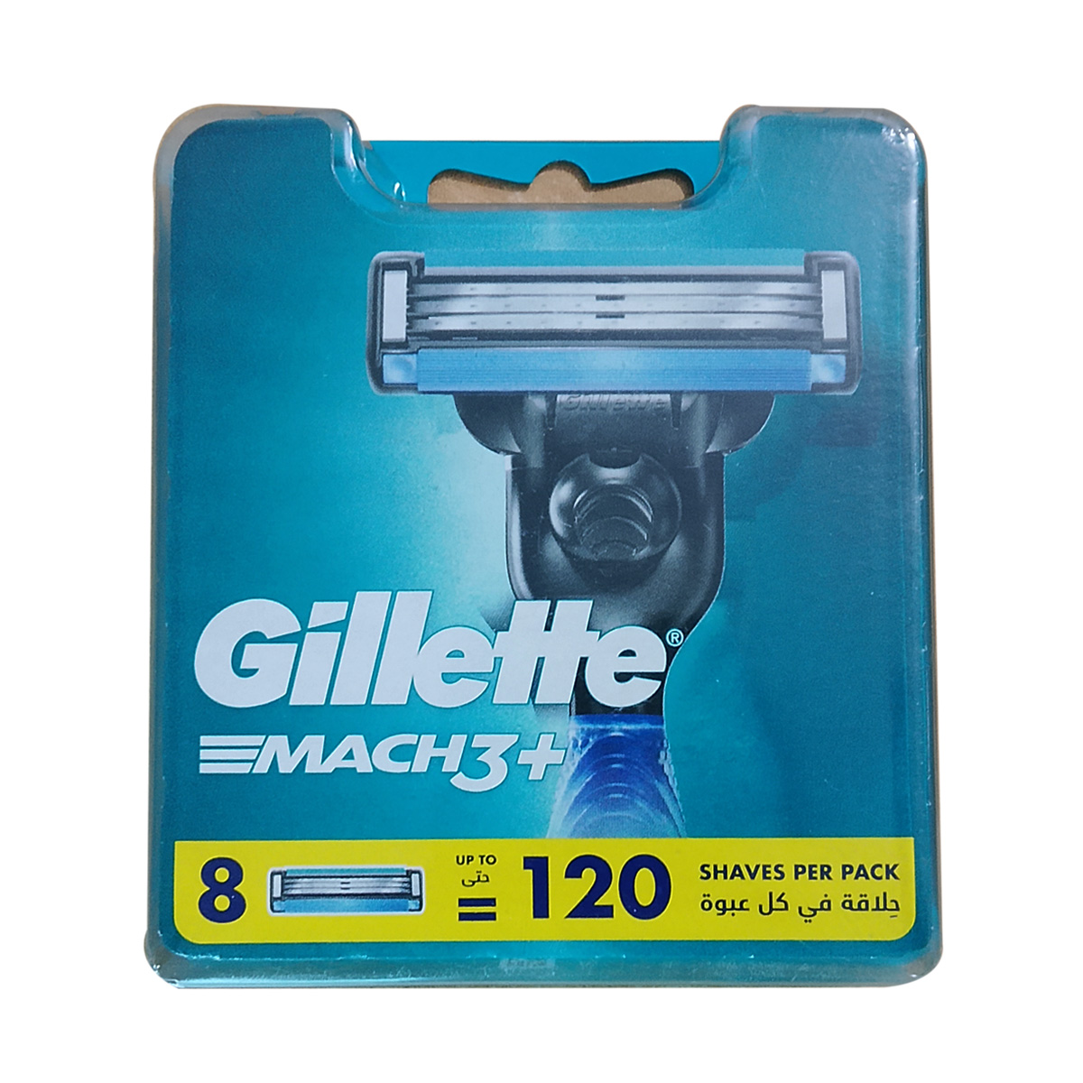 Gillette Mach3+ Razor Blades for Men – 8 Refills