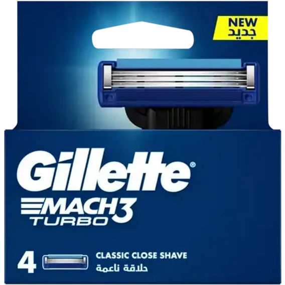 Gillette Mach3 Turbo – 4 Cartridge Blades