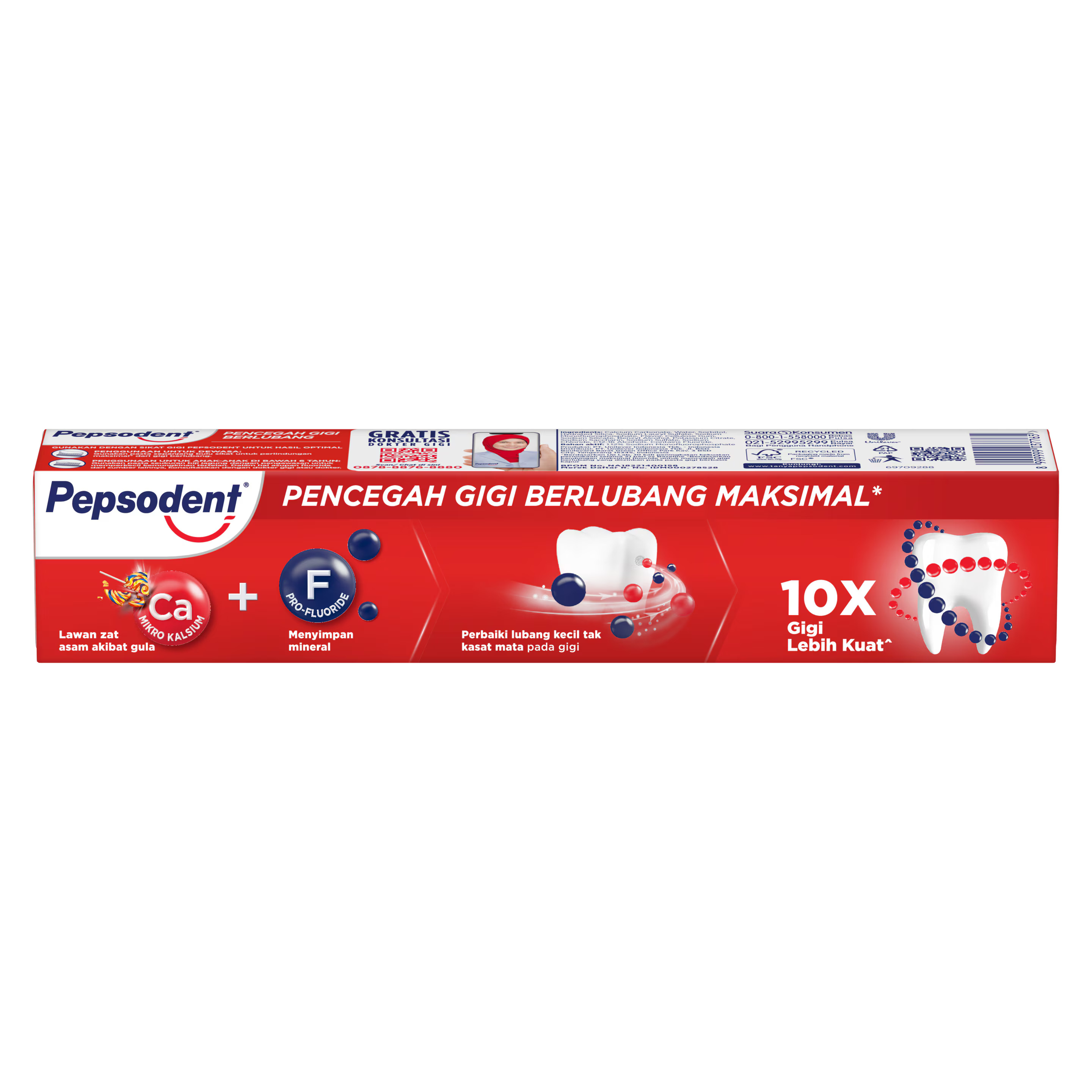 Pepsodent Cavity Protection Toothpaste (Pencegah Gigi Berlubang) – 190g