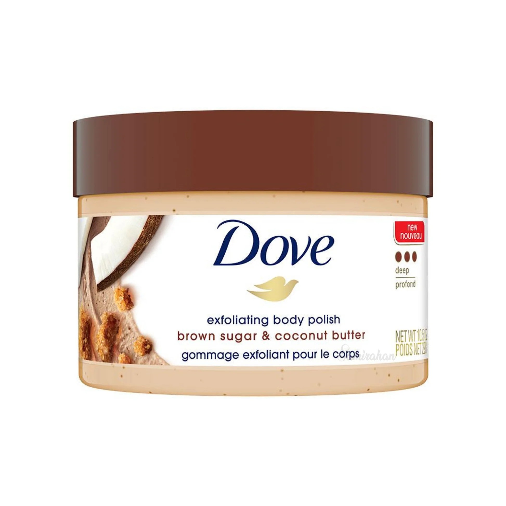 Dove Exfoliating Body Polish – Brown Sugar & Coconut Butter Moisturizing Cream – 298g