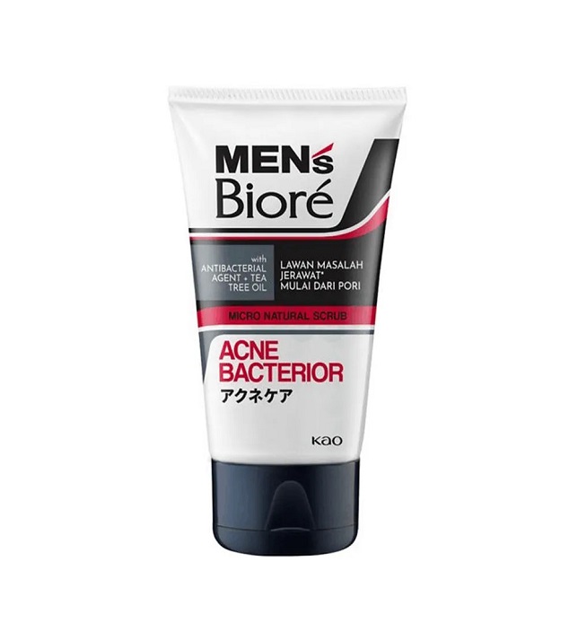 Men’s Biore Acne Bacterior Scrub Face Wash – 100gm