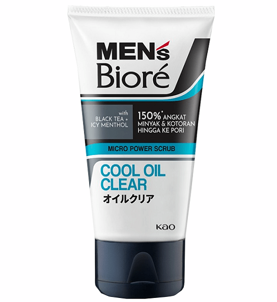 Men’s Micro Power Scrub Facial Foam Cool Oil Clear – 100g