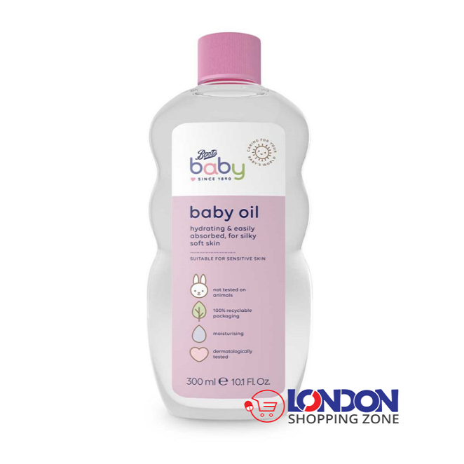 Boots Baby Oil – 300ml (UK)