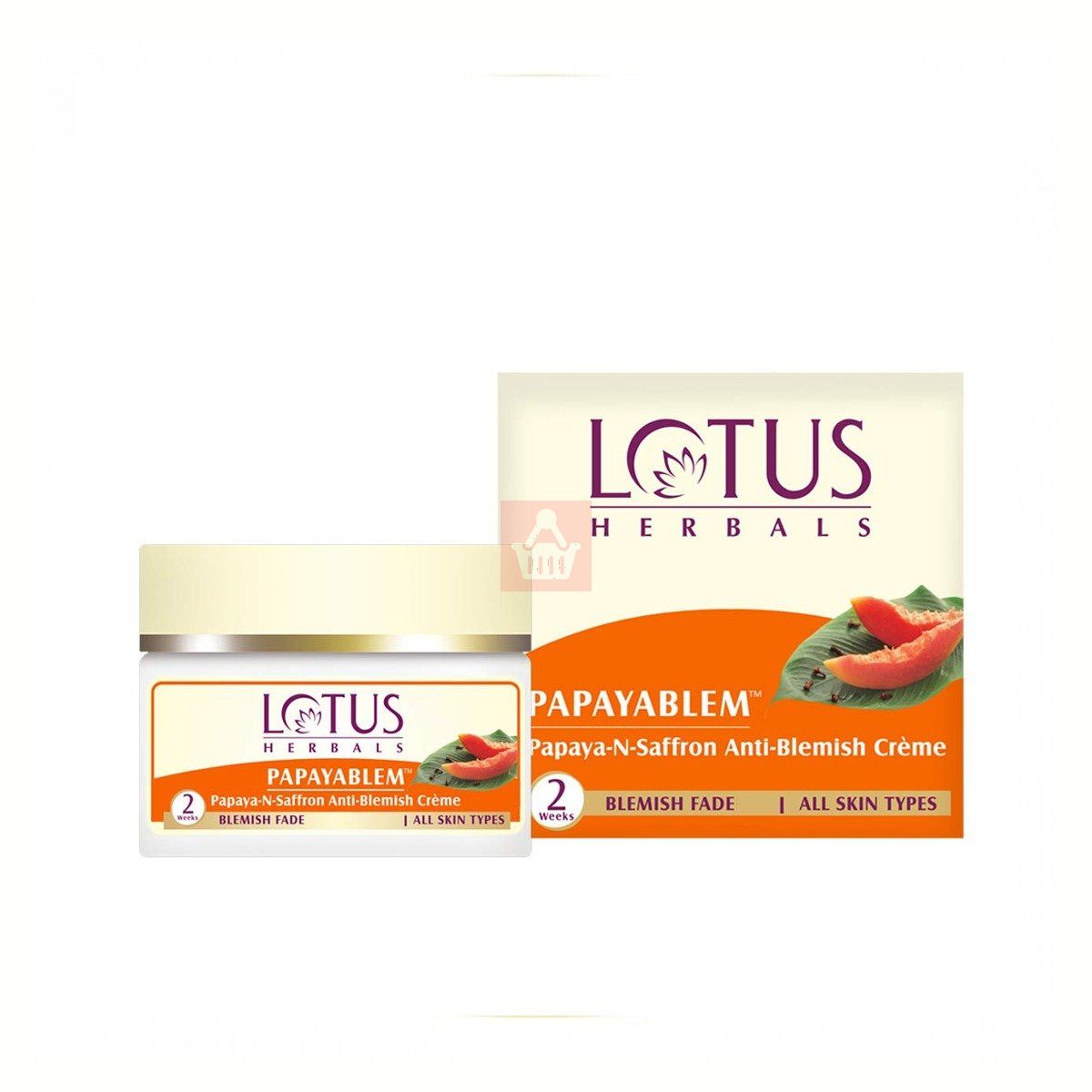 Lotus Herbals Papaya-N-Saffron Anti-Blemish Creme – 50g